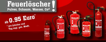 Feuerlöscher Verleih und Vermietung!